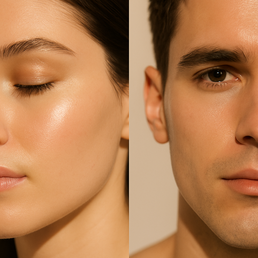 babyGLOW™ vs manGLOW™: Same Product, Different Technique